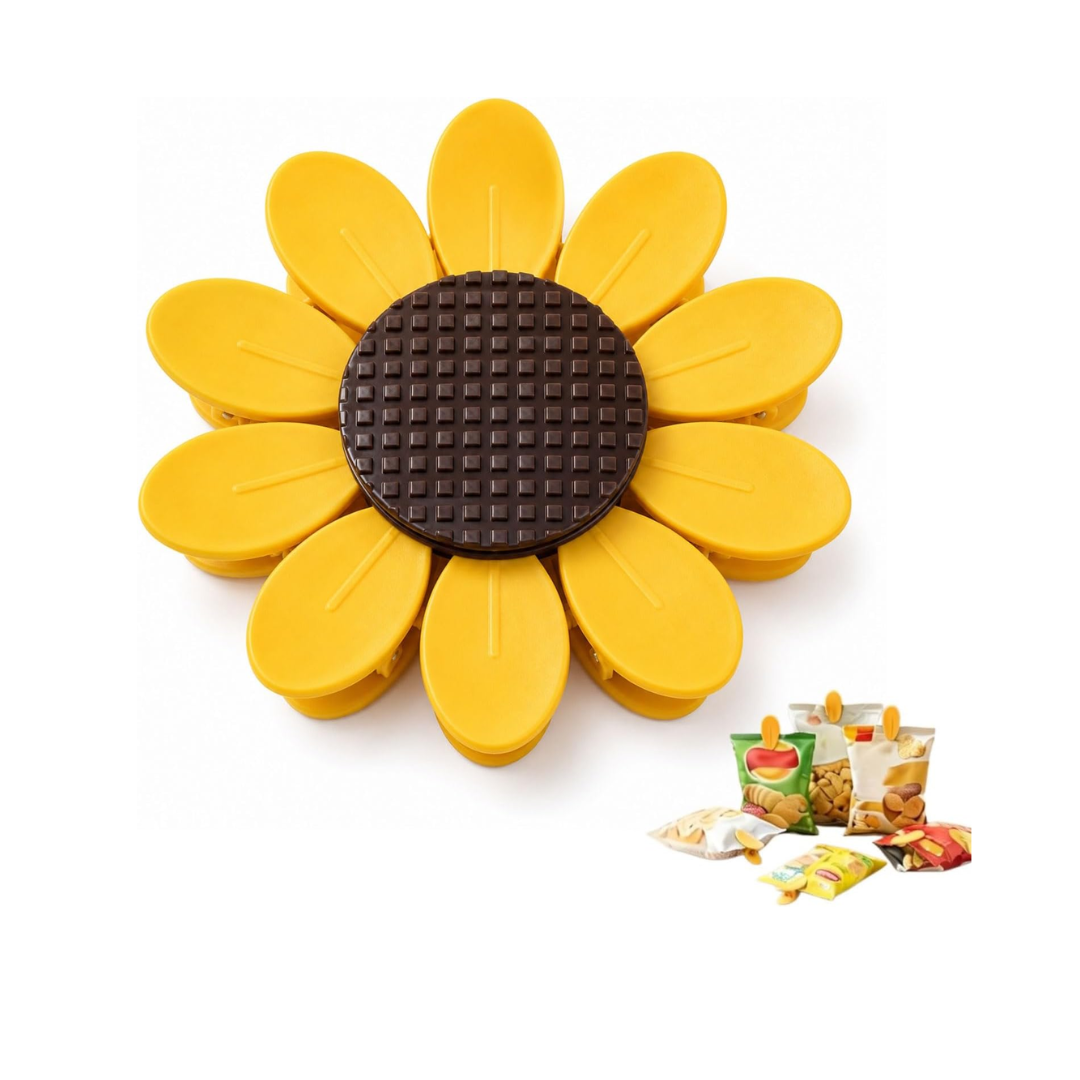 Girasol de 10 pinzas magnéticas bonitas
