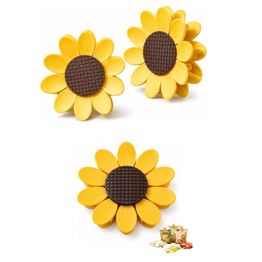 Girasol de 10 pinzas magnéticas bonitas
